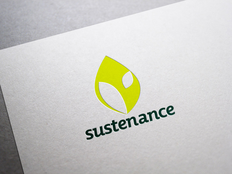 Sustenance logo mockup