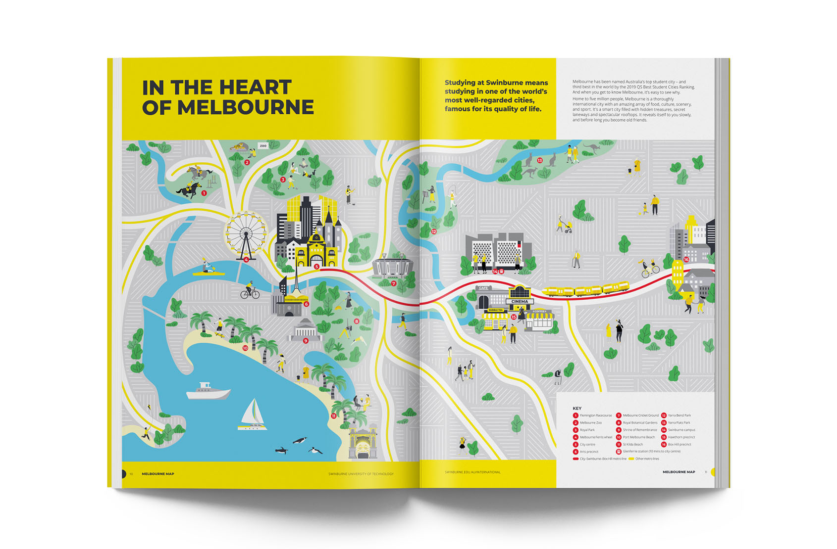 Swinburne Melbourne Map Mockup
